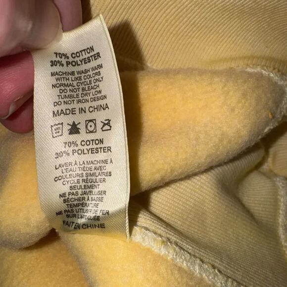 Primitive Skateboarding Elevator Yellow Washed Crewneck Sweatshirt, Unisex Small - Picture 7 of 10